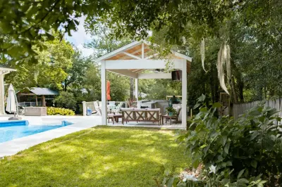 Weldon Place - Al Fresco Kitchen — Custom Home Builders project by Roberts Construction Services, LLC