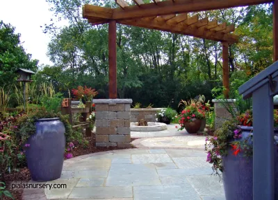 Outdoor Kitchen — Landscape Design project by Piala's Nursery & Garden Shop Inc