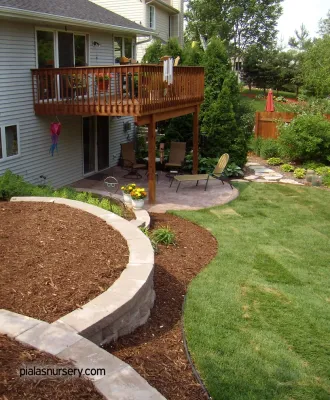 Backyard Retreat — Landscape Design project by Piala's Nursery & Garden Shop Inc