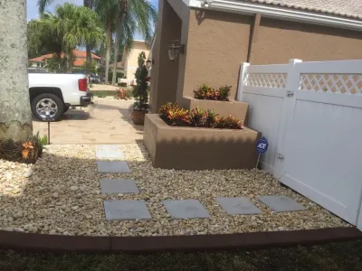 Tamarac Front yard Redesign — Landscape Design project by Pink And Green Lawn Care And Landscape