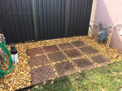 Hialeah side yard — Landscape Design project by Pink And Green Lawn Care And Landscape
