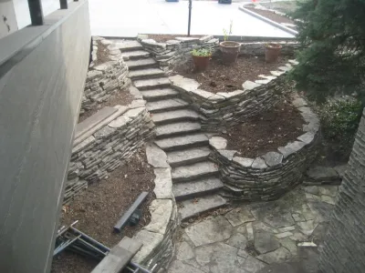 Long Beach Stone Steps by Planned Environment Associates