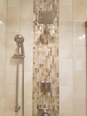 Ceiling Installation for Heat Retention in Showers by Mission Kitchen & Bath