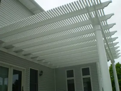 Bloomington 16x20 Vinyl Arbor by DHM Remodeling