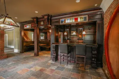 Queens Gate Basement Bar by Cabinets Of Atlanta Inc.