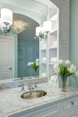 Ritz Carlton Inspired Master Bathroom by Lorrien Homes & Remodeling