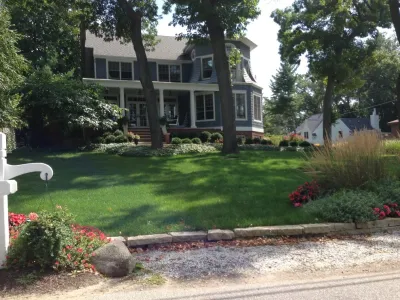 Long Beach Indiana Corner Lot — Landscape Design project by Planned Environment Associates in Long Beach