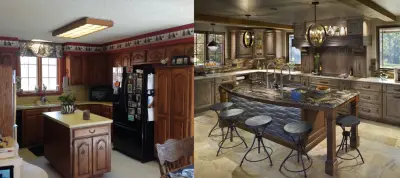 Transformations: Before and After by Edmond Kitchen & Bath LLC