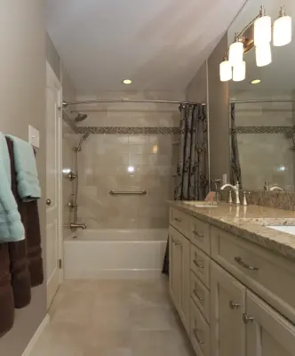 A guest bathroom receives a luxurious makeover – Berwyn, PA — Kitchen Remodeling project by James C Schell LLC