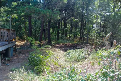 Eastham backyard — Landscape Design project by Ponderosa Landscaping & Stonework