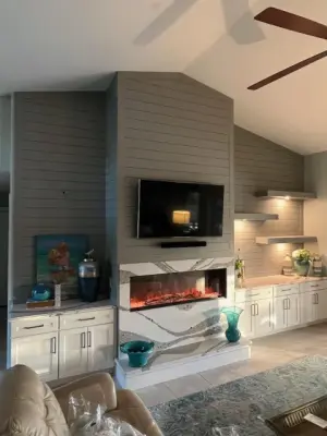Fireplace Renovation — Kitchen Remodeling project by Armex Construction LLC
