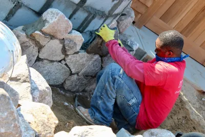Wellfleet Rock Wall — Landscape Design project by Ponderosa Landscaping & Stonework