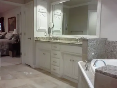 Gutheinz Primary Bathroom and Closet — Kitchen Remodeling project by Kentex Construction