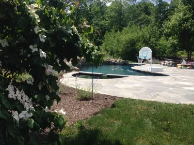 Rocky Terrain Pool and Patio — Landscape Design project by Artisan Landscapes And Pools