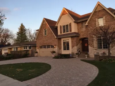 Revitalized Olde Greenwich Cobble Driveway — Landscape Design project by Prairie Path Group