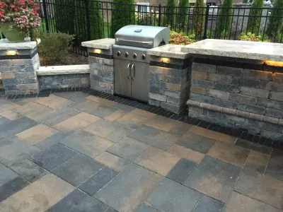 Built in Grill — Landscape Design project by Premier Landscaping Inc. in Northville