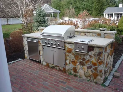 Outdoor Kitchens — Landscape Design project by Presidential Park Landscape Inc.
