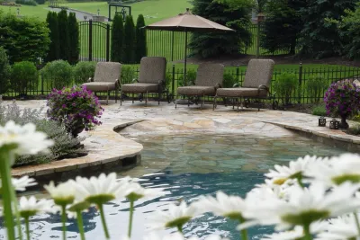 Beach Entry Pool — Landscape Design project by Artisan Landscapes And Pools