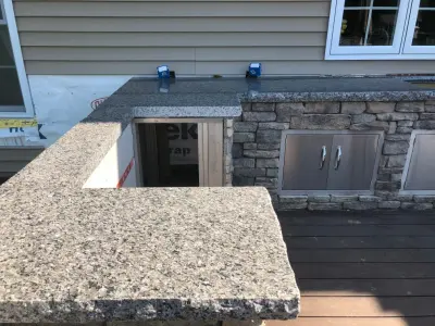Caledonia Al Fresco Kitchen by Malozzi Tile & Marble Inc