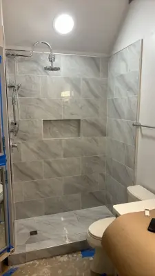 Shower Tiling — Kitchen Remodeling project by LD Remodeling LLC