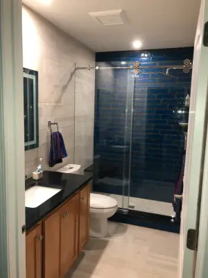 Azure Shower Bath Upgrade by Malozzi Tile & Marble Inc
