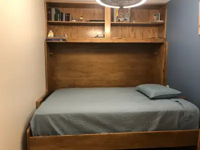 Desk-integrated Murphy Beds — Kitchen Remodeling project by Dave's Custom Tile
