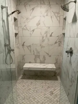 Restroom renovation, shower installations, backsplash updates, and tile work — Kitchen Remodeling project by Carolina Bath LLC