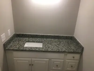 Grande Perla Granite Bathroom Countertop — Kitchen Remodeling project by HD Granite