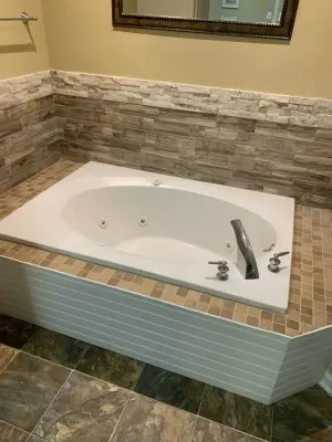 Bathroom tub and flooring renovation — Kitchen Remodeling project by Ird LLC