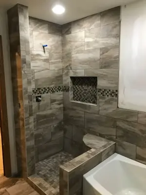 Tailored Shower Transformation — Kitchen Remodeling project by Ultimate Remodeling