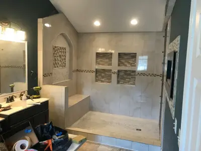 Personalized 10x5 Shower Transformation (Before & After) — Kitchen Remodeling project by Ultimate Remodeling