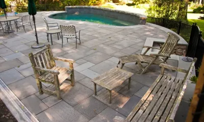 Pool Deck Hardscapes/Paving — Landscape Design project by Ralph Williams Landscape Design