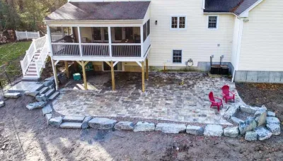 Mendon Patio & Deck Build by Ralph Williams Landscape Design