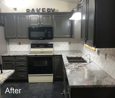 Kitchen Transformation: Before and After — Kitchen Remodeling project by Mid-America Granite And Stone