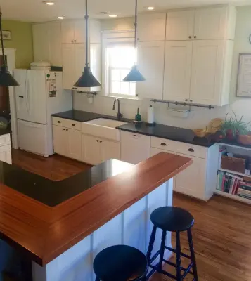 Maple Kitchen Renovation Featuring White Subway Tiles by Kitchen Solvers Of Charleston