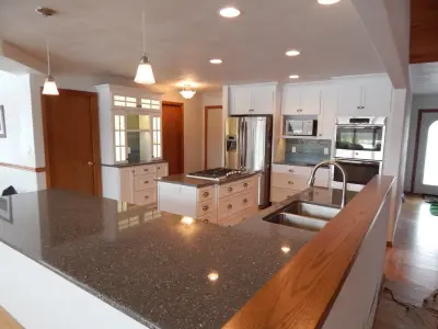 Modern White Kitchen Renovation — Kitchen Remodeling project by Mosquito Creek Home Renovations