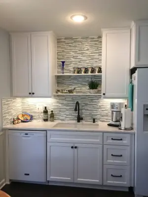 Compact Kitchen: Simple Enhancements — Kitchen Remodeling project by MKM Home Design + Planning