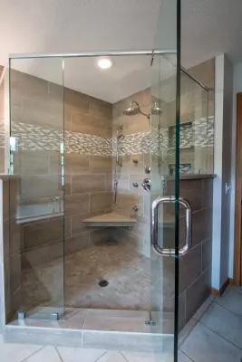 Maple Grove Primary Bath by Neighborhood Building & Remodeling Co.