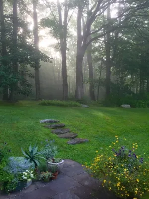 Litchfield County Home — Landscape Design project by Renee Byers, Landscape Architect, P.C.
