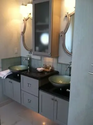 Blue and Grey Bathroom Renovation — Kitchen Remodeling project by DC Strategies, LLC