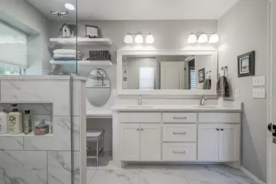 Master Bath Update Without Tub — Kitchen Remodeling project by Heritage Renovations