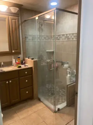 Contemporary Bathroom Renovation and Redesign — Kitchen Remodeling project by Integrity Home Renovators Of Oklahoma