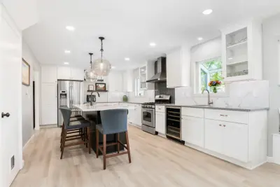 Alabaster-Themed Modern Kitchen Renovation — Kitchen Remodeling project by Kitchen Solvers Of Allentown
