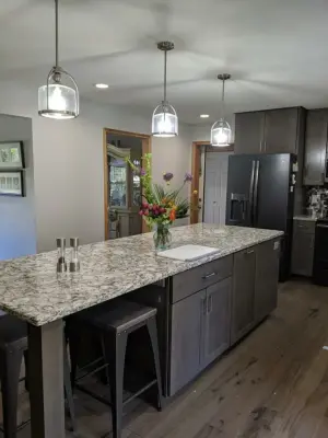 Contemporary Kitchen Renovation Featuring Custom Cabinets — Kitchen Remodeling project by Kitchen Solvers Of Eau Claire