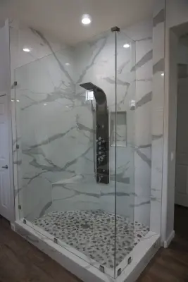 Contemporary Shower — Kitchen Remodeling project by Amos Tile LV