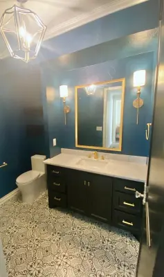Chic Bathroom Retreat — Kitchen Remodeling project by Heritage Renovations