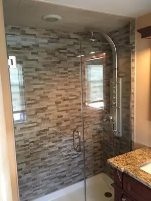 Modern Bathroom Makeover in New Brunswick by Len's Remodeling And Contracting Services