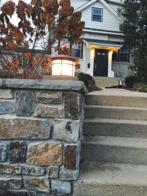 Natural Stone Wall — Landscape Design project by Ringers Landscape Services, Inc. in Fox River Grove