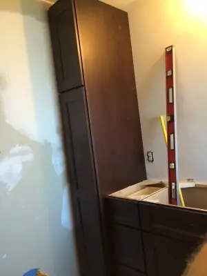 Peppermill Lake Court Hall Bathroom — Kitchen Remodeling project by Breckenkamp Kitchen & Bath