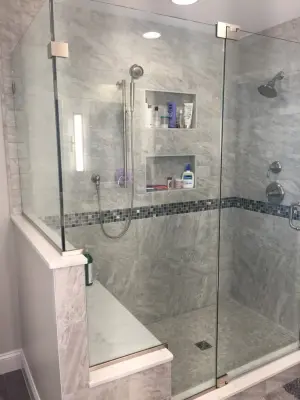 Perry Hall Farms Restroom — Kitchen Remodeling project by Whitney Garrett / Kenwood Kitchens